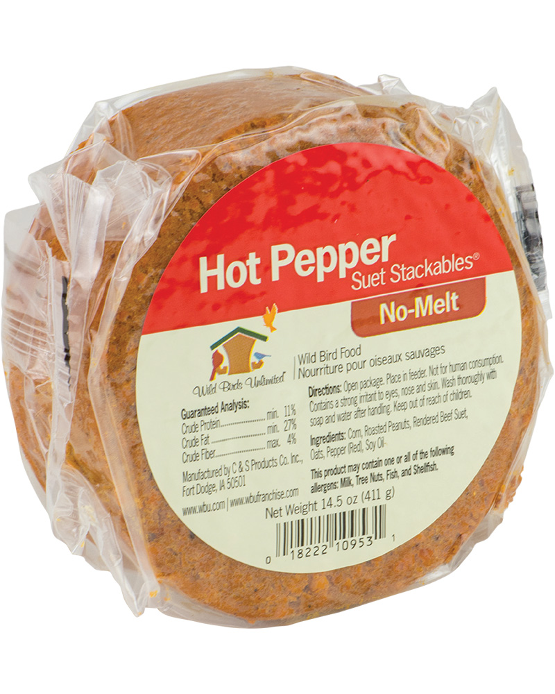 Suet Cylinder No-Melt Stackable Hot Pepper