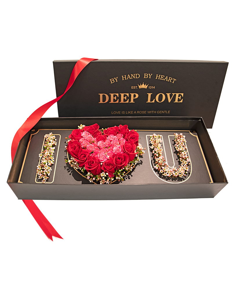 Deep Love Floral Box from $79-$125