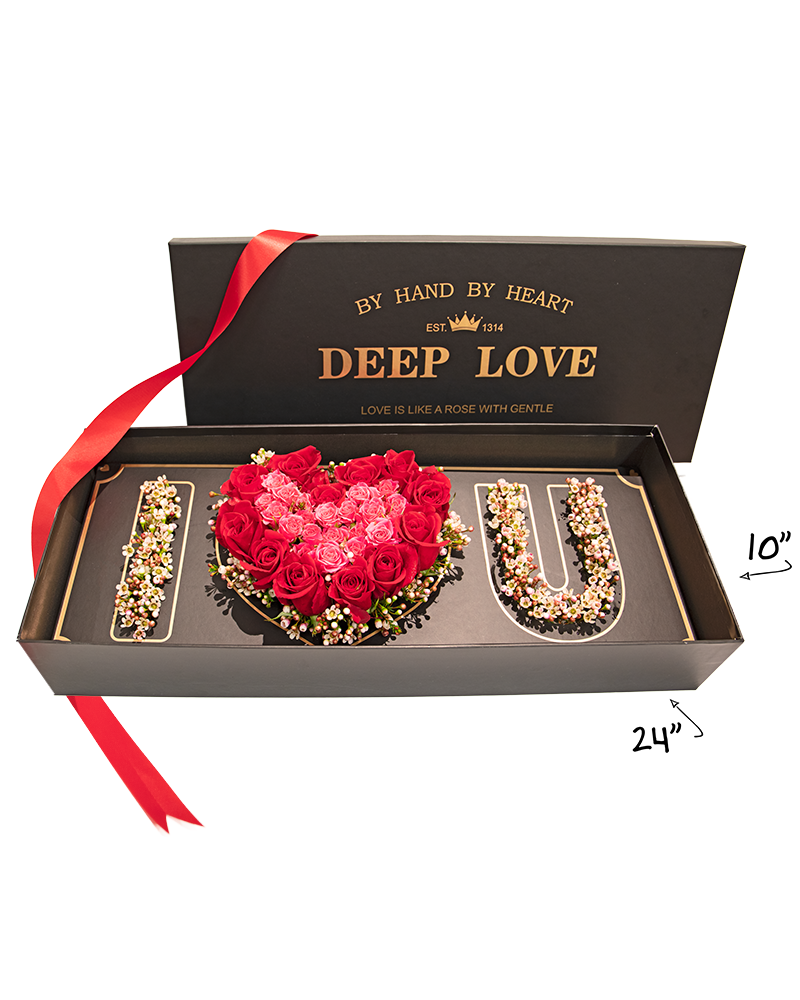 Deep Love Floral Box from $79-$125