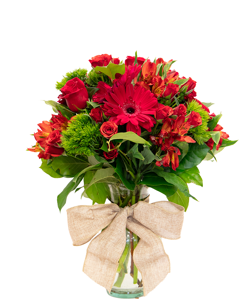 Red Hot Mama Floral Arrangement from $70-$110