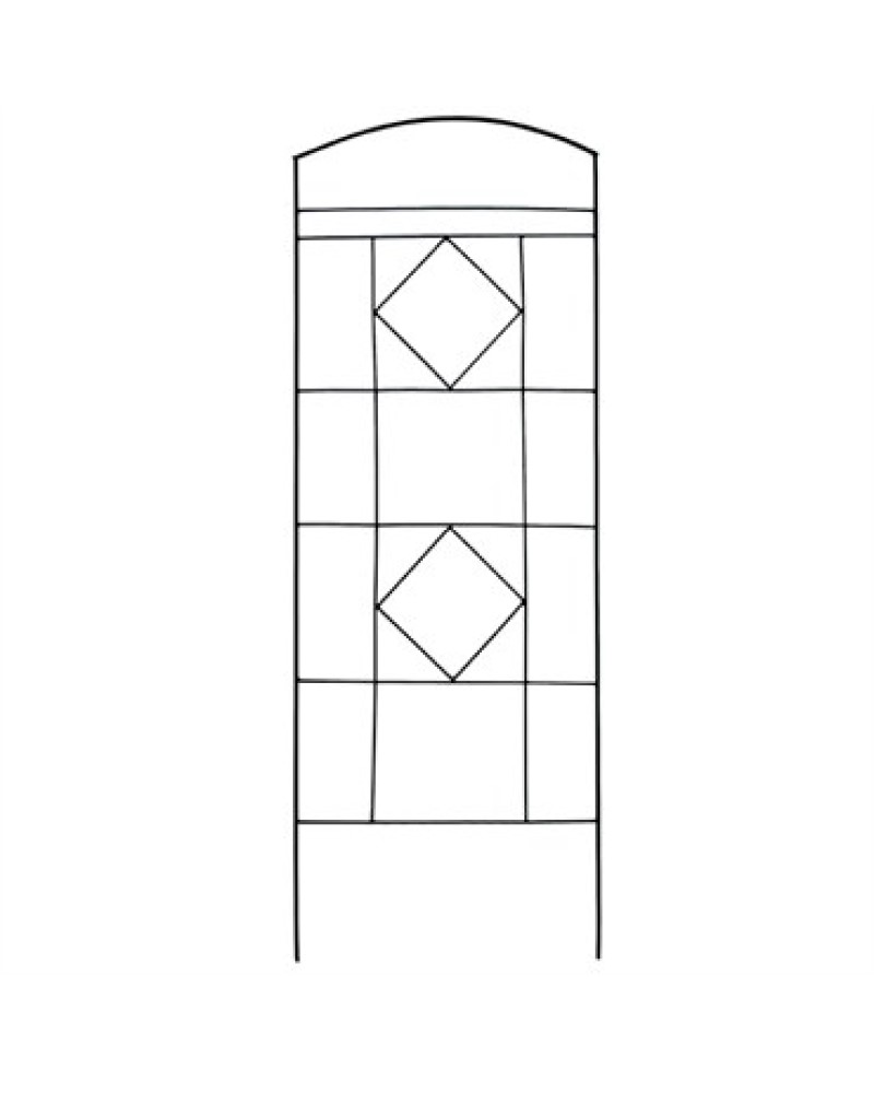 Trellis Arch Black 65"x25"