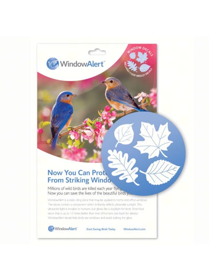 Window Alert Decal Leaf Medley